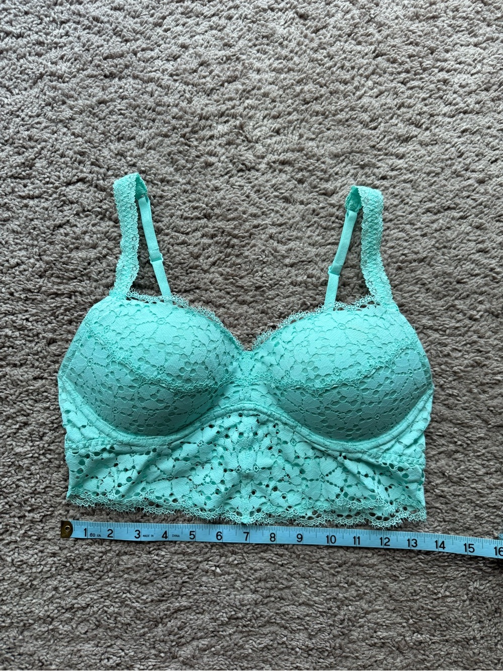 Pink Victoria’s Secret Bralette Aqua Size M